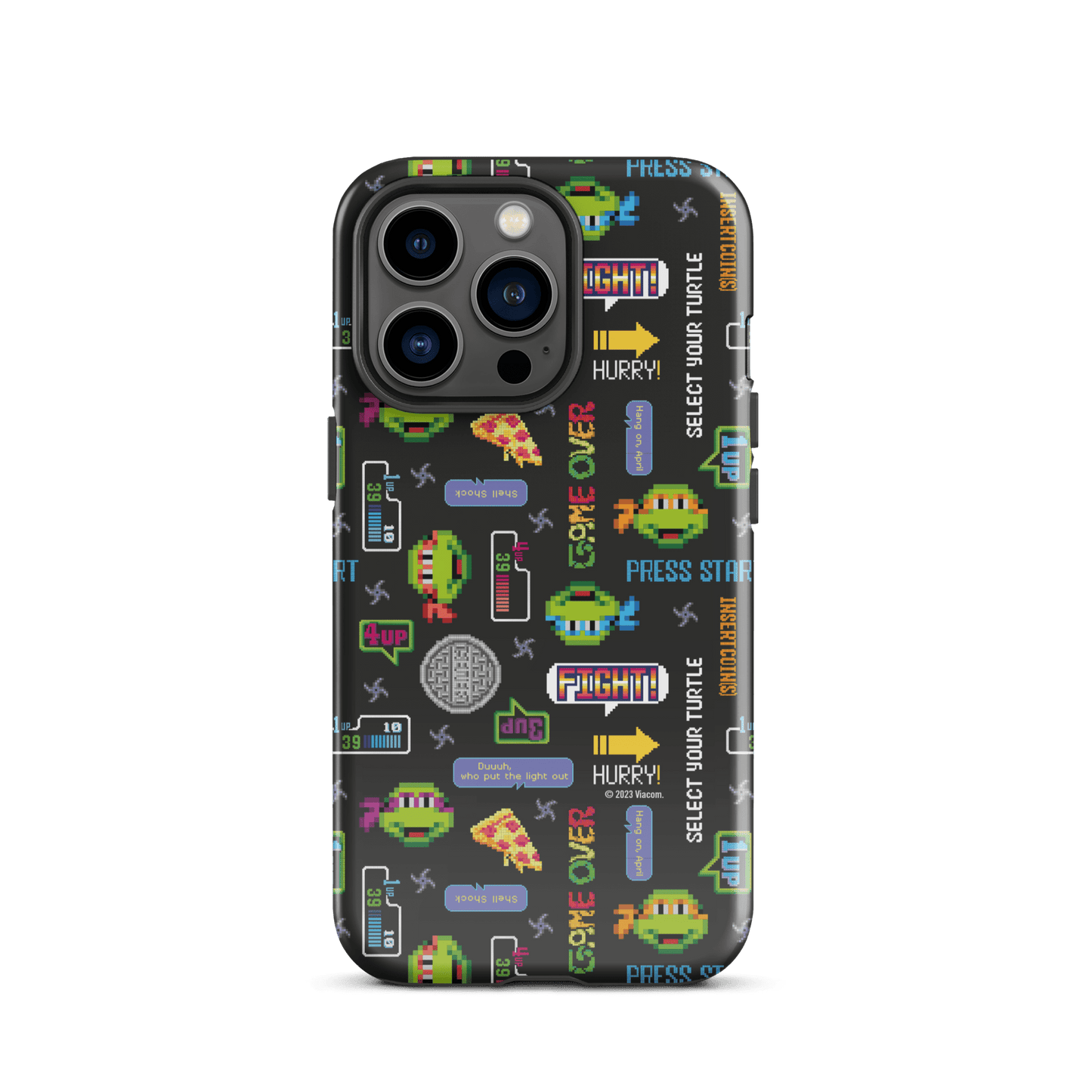 Teenage Mutant Ninja Turtles Video Game Pattern Tough Phone Case - iPhone