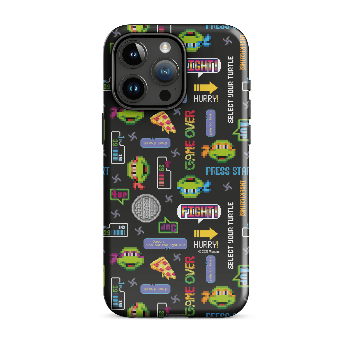 Teenage Mutant Ninja Turtles Video Game Pattern Tough Phone Case - iPhone