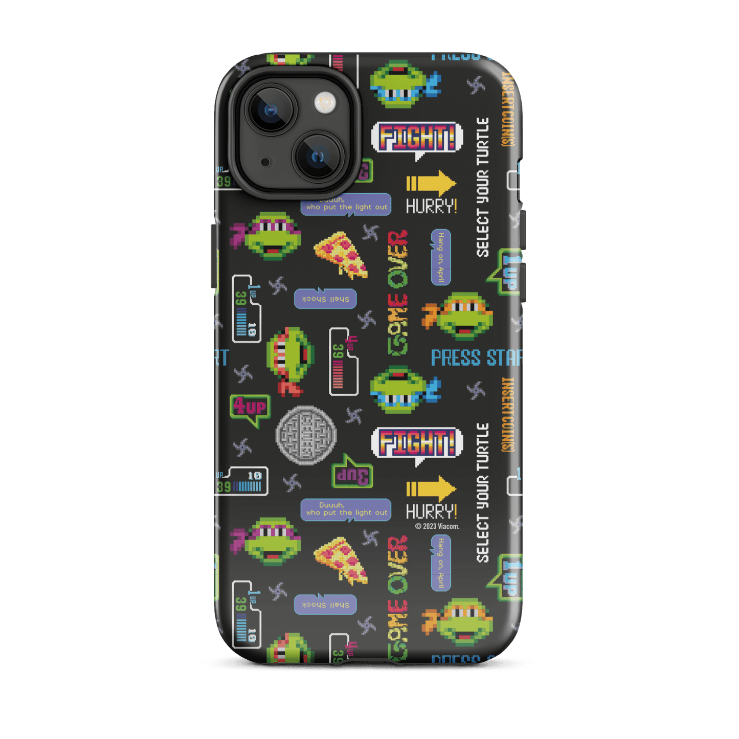 Teenage Mutant Ninja Turtles Video Game Pattern Tough Phone Case - iPhone