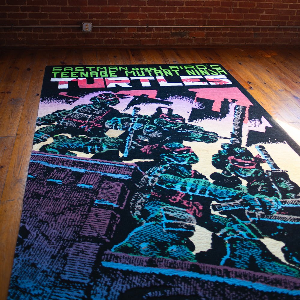 Teenage Mutant Ninja Turtles x Noreen Seabrook Handmade Comic Book Custom Rug