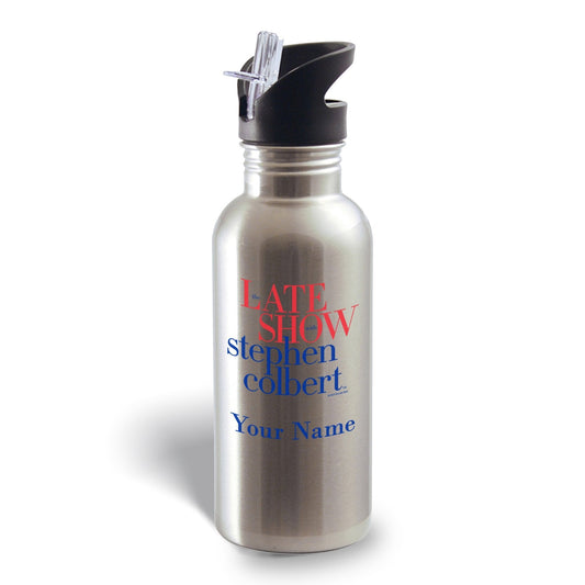 The Late Show with Stephen Colbert Personalized Stainless Steel Water Bottle