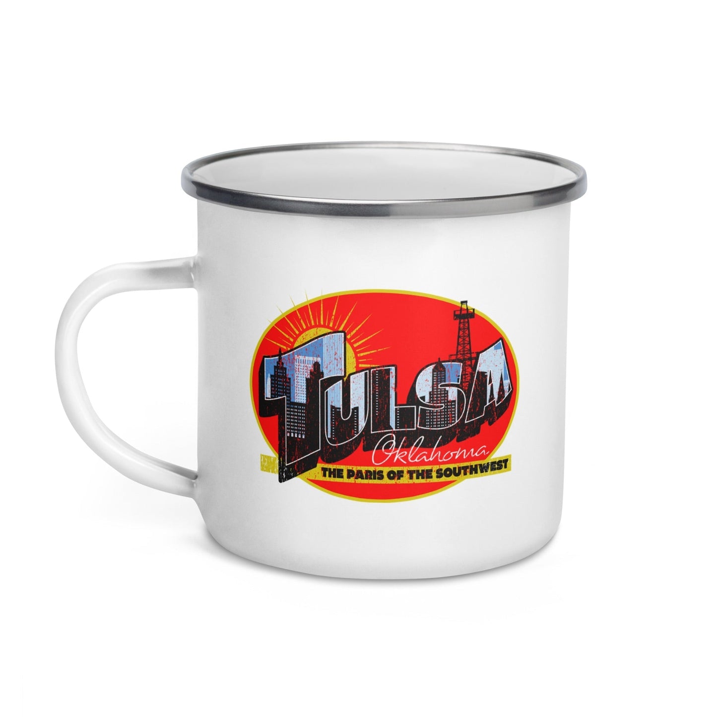 Tulsa King Tulsa Oklahoma Enamel Mug