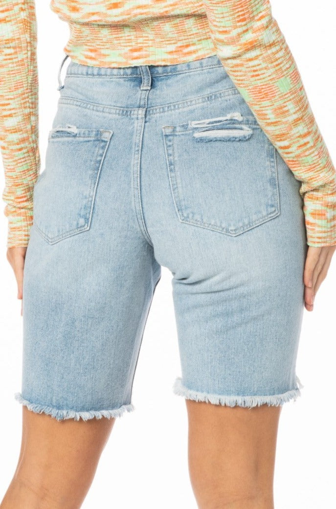 Vervet Relaxed Y2K Boyfriend Denim Shorts Denim HYPEACH BOUTIQUE 