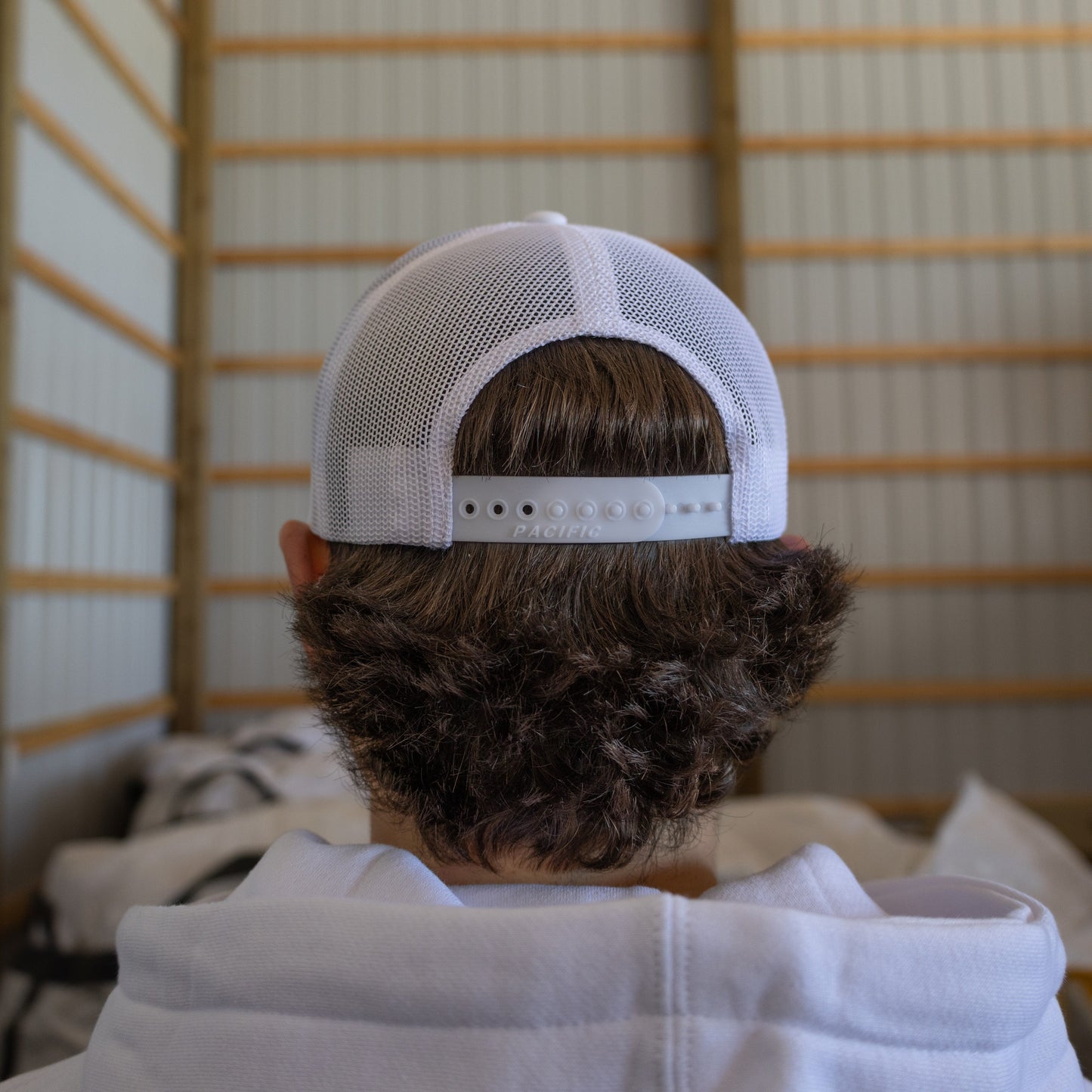 Woven Shield Snapback Hat