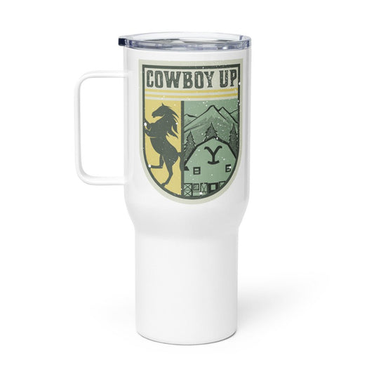 Yellowstone Cowboy Up Badge Tumbler