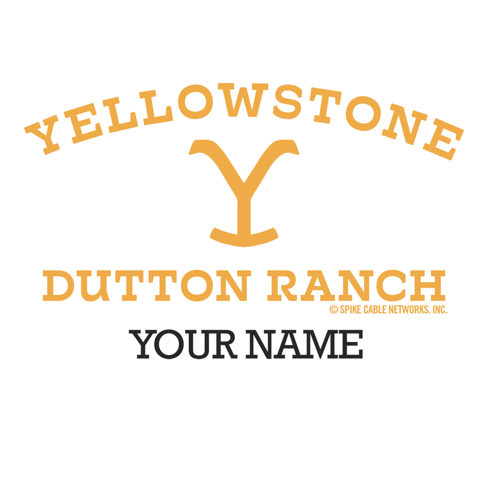 Yellowstone Dutton Ranch Logo Personalized Baby Bodysuit