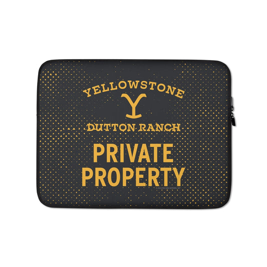 Yellowstone Dutton Ranch Private Property Laptop Sleeve