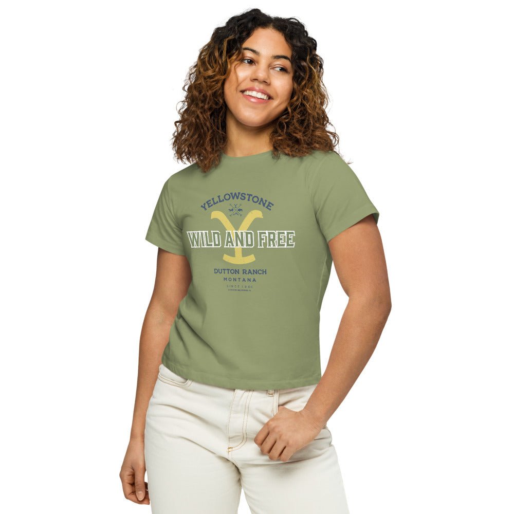 Yellowstone Wild and Free Women's Crop T-Shirt