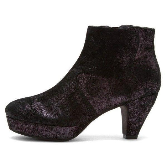 Sacha London Velvet Women's Pewter Metal Suede Boots