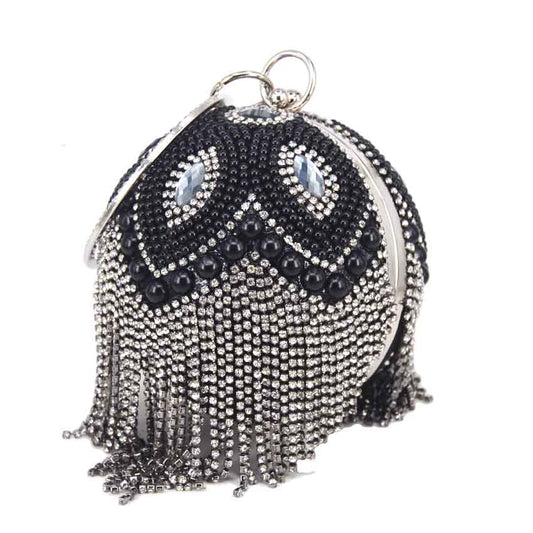 Ball Designer Crystal Evening Dress up Hand Bags