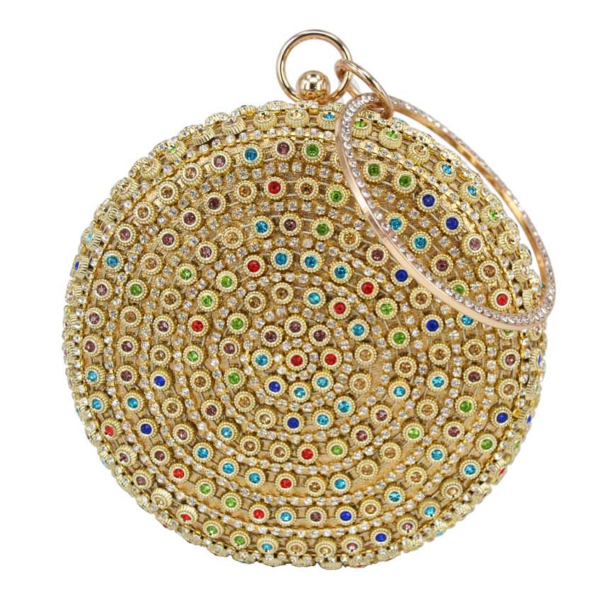 Ball Designer Crystal Evening Dress up Hand Bags