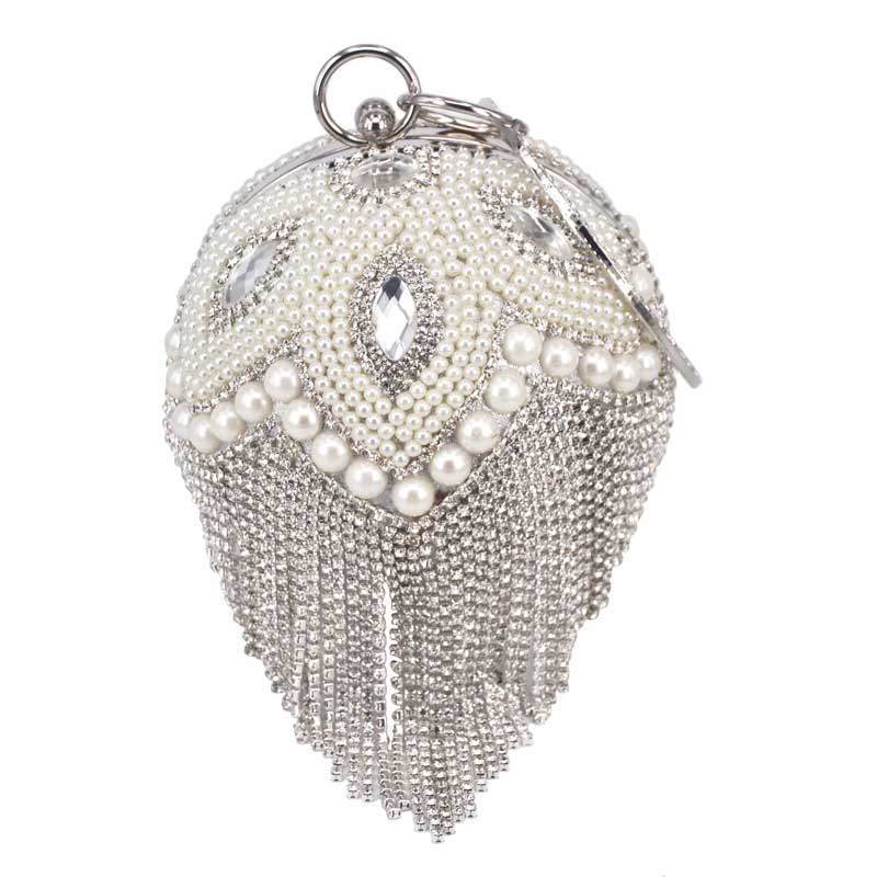 Ball Designer Crystal Evening Dress up Hand Bags