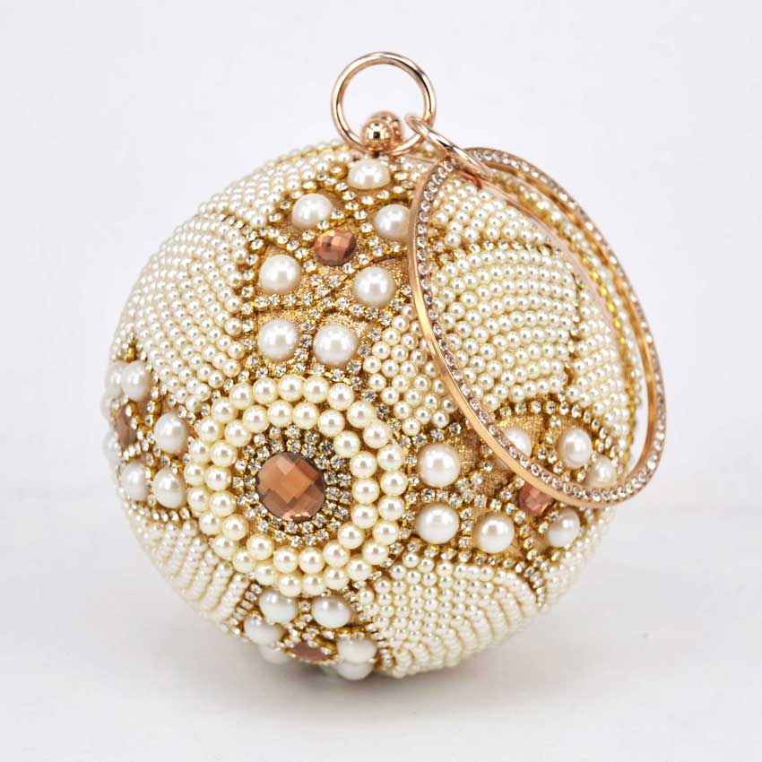 Ball Designer Crystal Evening Dress up Hand Bags