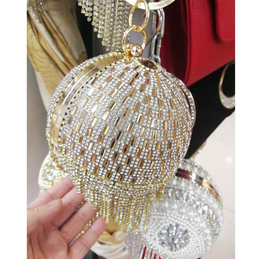 Ball Designer Crystal Evening Dress up Hand Bags