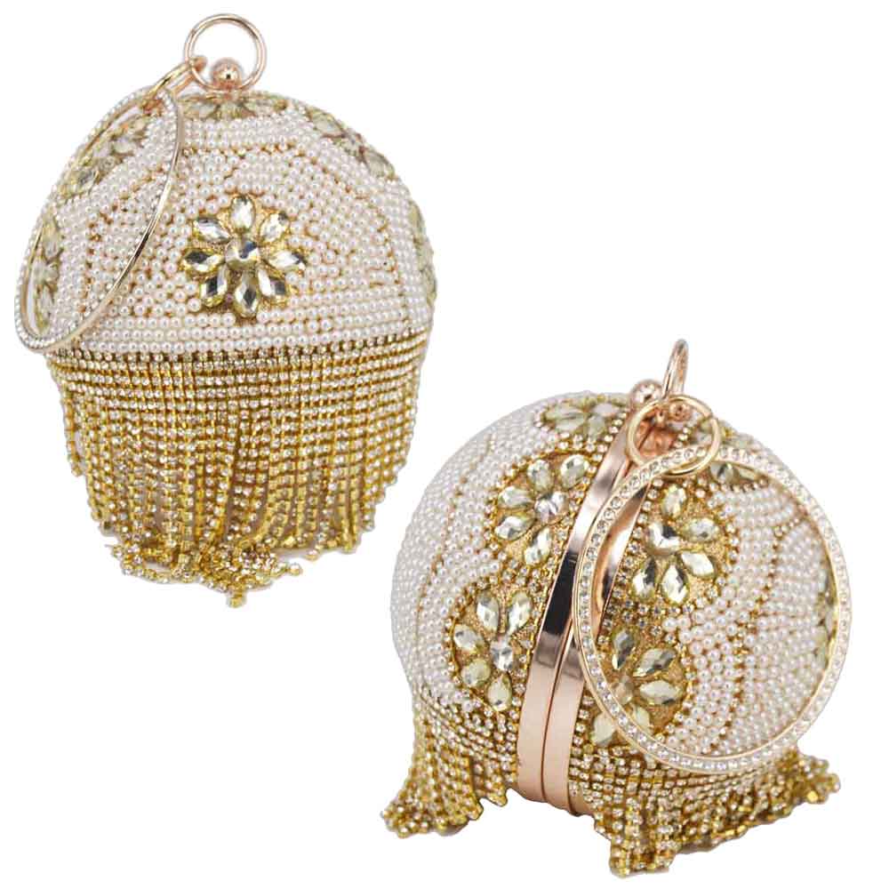 Ball Designer Crystal Evening Dress up Hand Bags