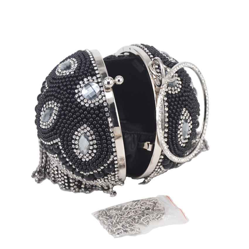 Ball Designer Crystal Evening Dress up Hand Bags