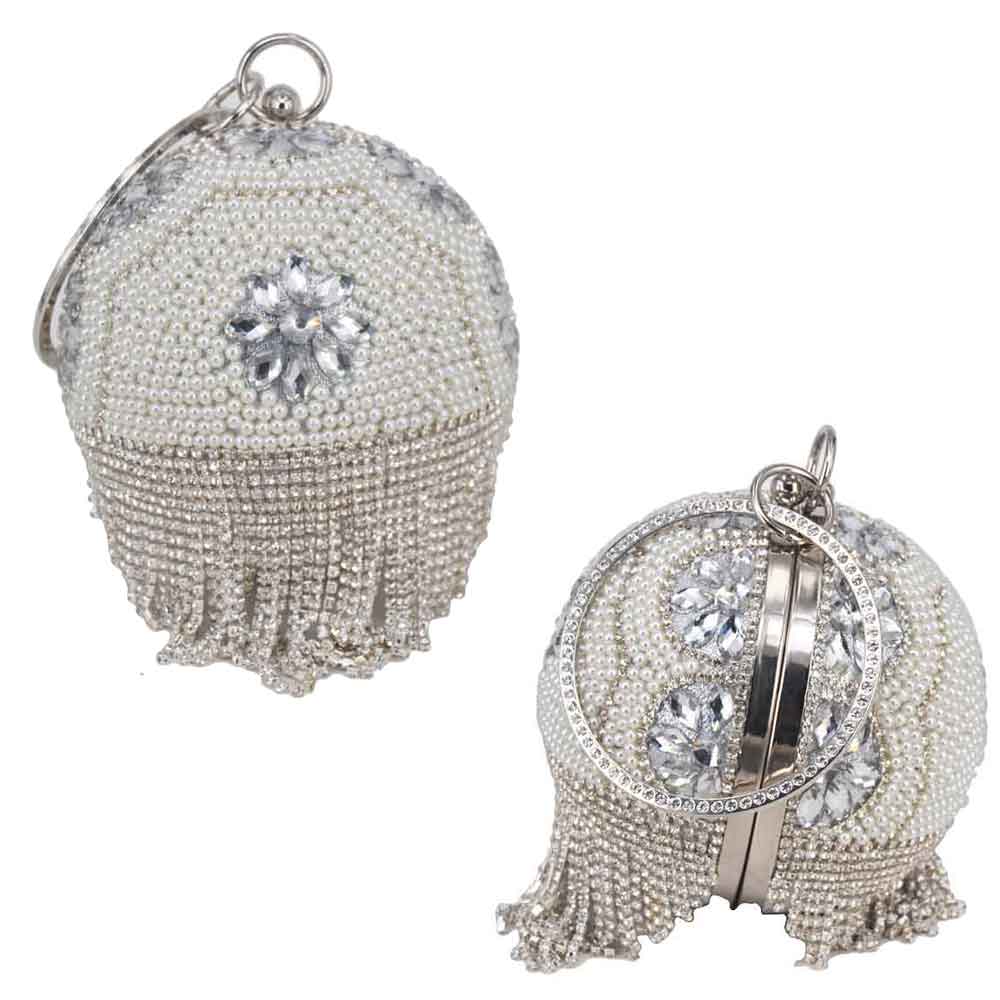 Ball Designer Crystal Evening Dress up Hand Bags