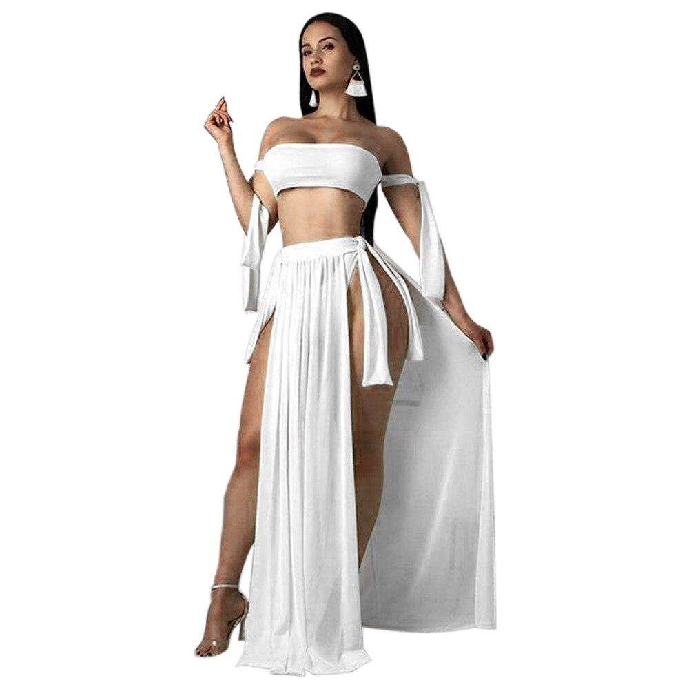 Off Shoulder Bikini Set Sexy Cover-up Brazilian Beachwear